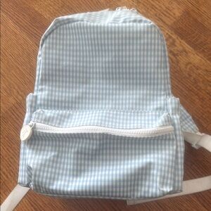 Blue Gingham Mini Backpack